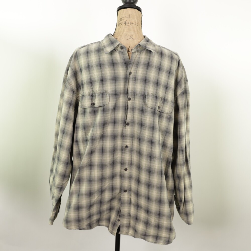 Falls Creek PLaid button down shirt size XL